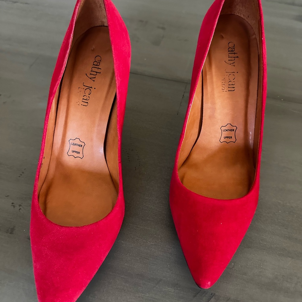 Kathy Jean soft red high heels